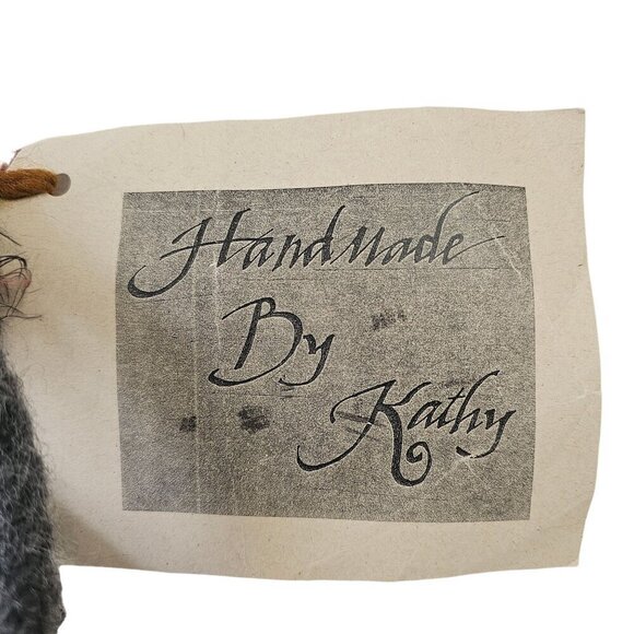 Handmade Felted Wool Shoulder Bag Small Fringed Tote Wine Gray NWT - Picture 9 of 11